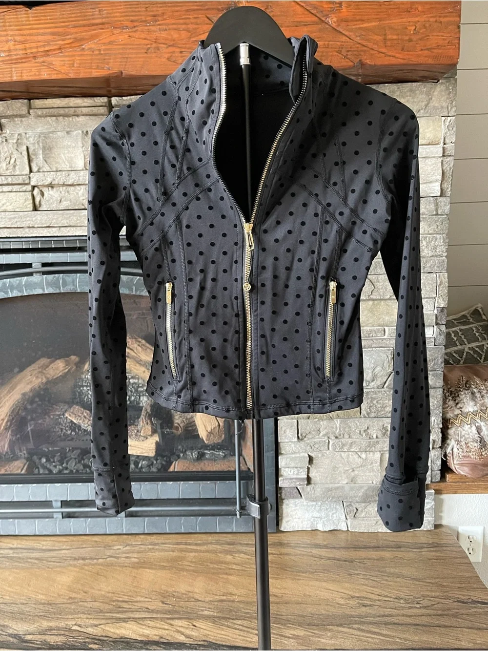 Lululemon Define Jacket Nulu Flocked Polka Dot